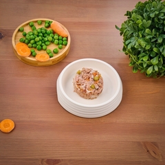 Monge Supreme kitten влажный корм для котят из тунца с зелёным горошком и мини-морковью 80 г