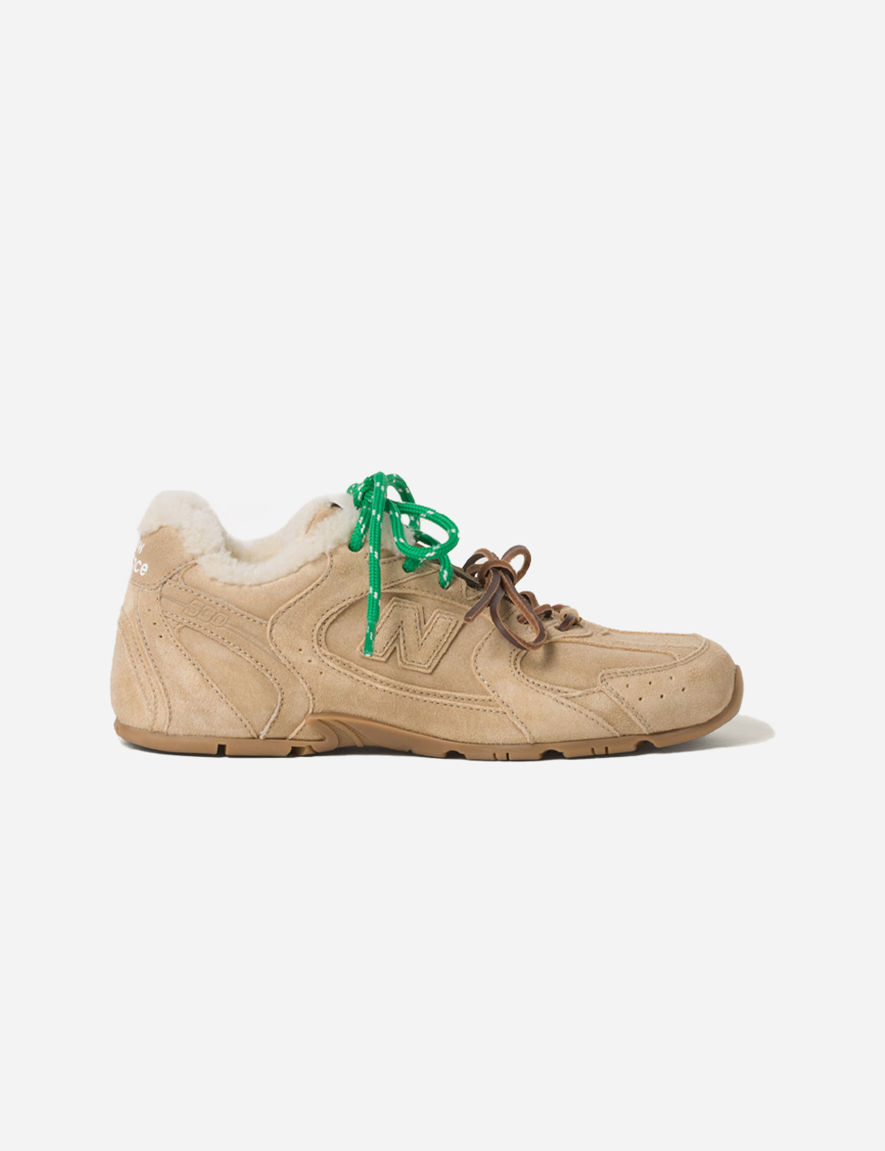 Miu Miu x New Balance 530 SL bleached leather sneakers по самой