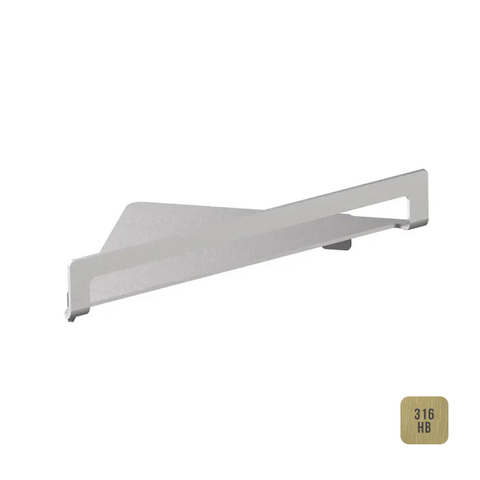 Almar E300002.HB316  Almar Полка угловая 216xh216 мм, цвет High Brass.316 Brushed PVD