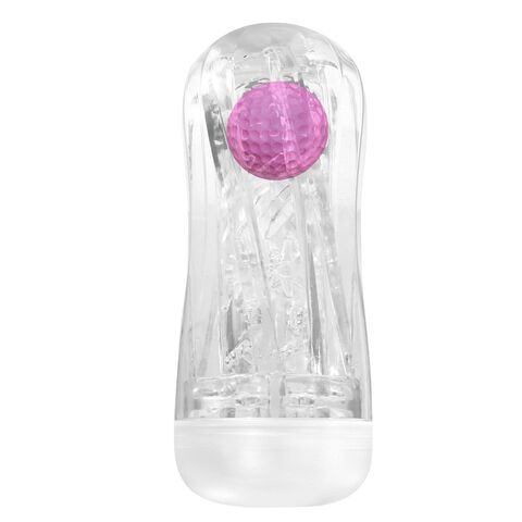 Прозрачный мастурбатор с подвижным шариком - Baile Pretty Love BM-00900T102