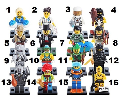 Minifigures Blocks Building