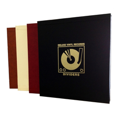Разделители Для Виниловых Пластинок, Черные Кожаные (Deluxe Vinyl Leather Dividers Black)