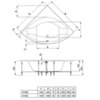 Ванна угловая 140х140 см Ideal Standard Active K184601