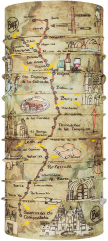 Картинка бандана-труба Buff CoolNet Geo Topics Multi - 1