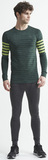 Утеплённая беговая рубашка Craft Fuseknit Comfort Blocked Green мужская