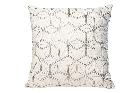 Подушка декоративная 45x45 Garda Decor Шестигранники белая
