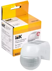 Датчик движения ДД 015 бел 800Вт 12м IP44 ИЭК  LDD10-015-800-001