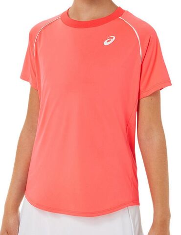 Теннисная футболка для девочек Asics Tennis Short Sleeve Top - diva pink