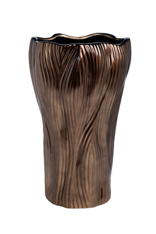 Ваза декоративная керамичемская 18x30см Garda Decor золотая с широким горлом