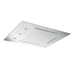 Almar E044190.BS Встраиваемый верхний душ 48х63 см, 3 типа струи, хромотерапия, цвет нержавеющая сталь брашированная фото