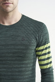 Утеплённая беговая рубашка Craft Fuseknit Comfort Blocked Green мужская
