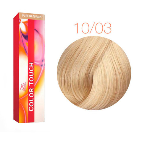Wella Professional Color Touch Pure Naturals 10/03 (Очень яркий блондин Натуральное золото) - Тонирующая краска для волос