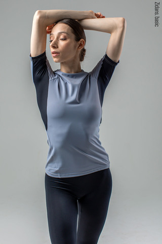 Rashguard t-shirt | grey_black