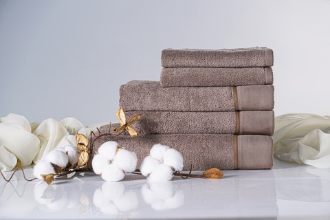 Набор полотенец 5шт Claire Batiste Atelier Brise тёмно-кофейный