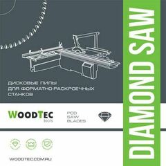 Алмазная подрезная пила WoodTec Ø300 х 3,2 / 2,2 х 30 Z=96 Н6,4