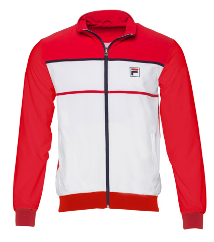 Куртка теннисная Fila Jacket Max M - white/fila red