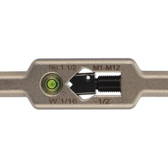 Вороток для метчиков №1,1/2 M1-M12(2,1-8мм) 175мм DIN1814 (INOX, с уровнем) H-Tools 08802040
