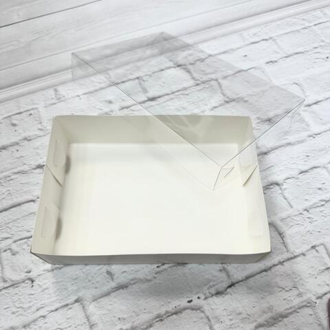 Коробка для десертов 22х15х6 см Белая