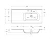 Cezares ECO-CER-N-1200-2C-SO-NCS-P-L ECO-CER-N База под раковину подвесная с двумя выкатными ящиками, левосторонняя, Орех Шоколад Софт, 1200x457x500, ECO-CER-N-1200-2C-SO-NCS-P-L