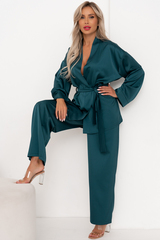 Костюм брючный (изумруд) К11-84/2 Nikol