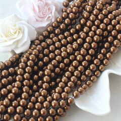 Майорка шоколадная 8 мм, 1 нить, МА088