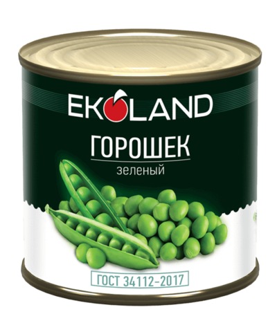 Горошек зеленый Ekoland жб 420гр