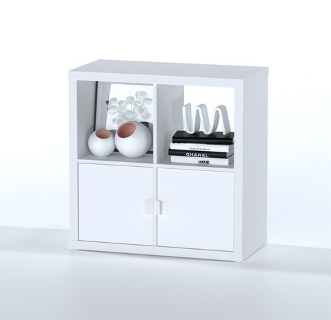 Cтеллаж Фора 4, 77*38*77 см, белый