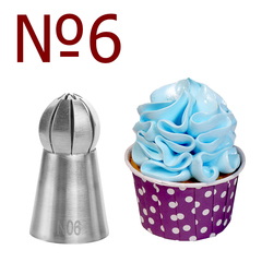 Насадка кондитерская Восточная роза №6, Китай