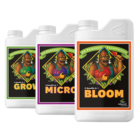 Комплект минеральных удобрений Grow, Micro, Bloom от Advanced Nutrients