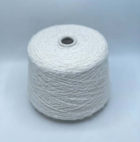 Luxury Production by Ri.Go, Glamour, 200м. 35% Мохер, 35% Альпака, 30% Полиэстер, Молочный+пайетка, 37541