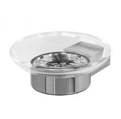 Aquanet 5685 5685 Мыльница стекло с держателем, круглая Aquanet, хром (187061) фото