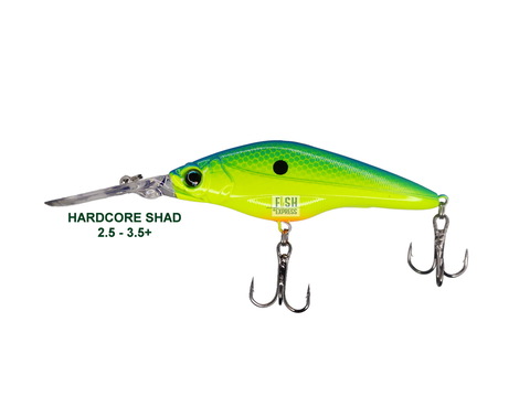 Воблер HARDCORE SHAD 75sp 10гр. 2.5 - 3.5m+ #22 (реплика)