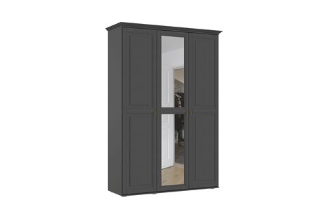 С/Г Престиж 1 Шкаф 3-х (Графит структурный, Графит)