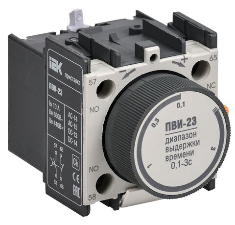 Приставка ПВИ-23 задержка на выключение 0,1-3сек 1NO+1NC IEK