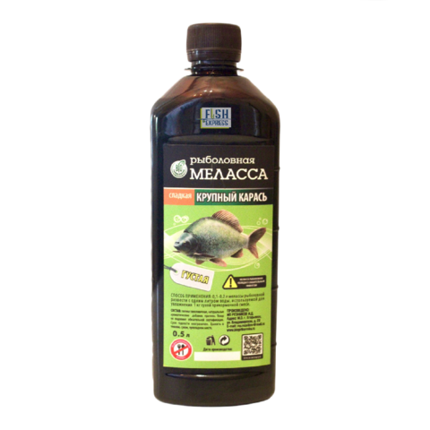 Меласса Bio густая, Крупный карась 0,5 л упаковка 6шт  (продажа от 1 шт)