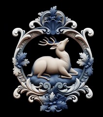 Силиконовый молд № 371 Олень