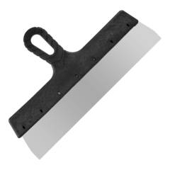 12-1-035 Шпатель фасадный прямой, нержавеющая сталь 0,45мм, пластиковая рукоятка, 350мм (РемоКолор)