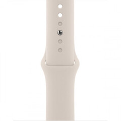 Apple Watch Series 7  GPS, 45 mm Starlight Aluminium Case with Starlight Sport Band - Regular (MKN63GK/A)