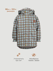 Куртка утеплённая Mjölk Blue Check, утеплитель 120гр/м2