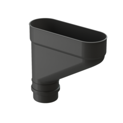 Коллектор для водостока Lux, графит