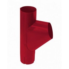Тройник трубы ф90 (RAL 3005-винно-красный)
