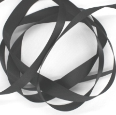 Лента сатиновая, ш. 2,5 см, чёрный