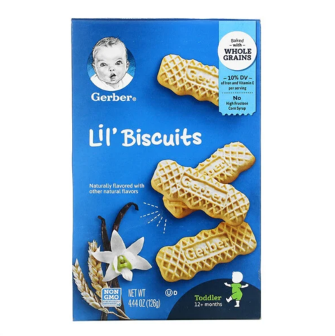 Gerber, Lil 'Biscuits, для детей от 12 месяцев, 126 г