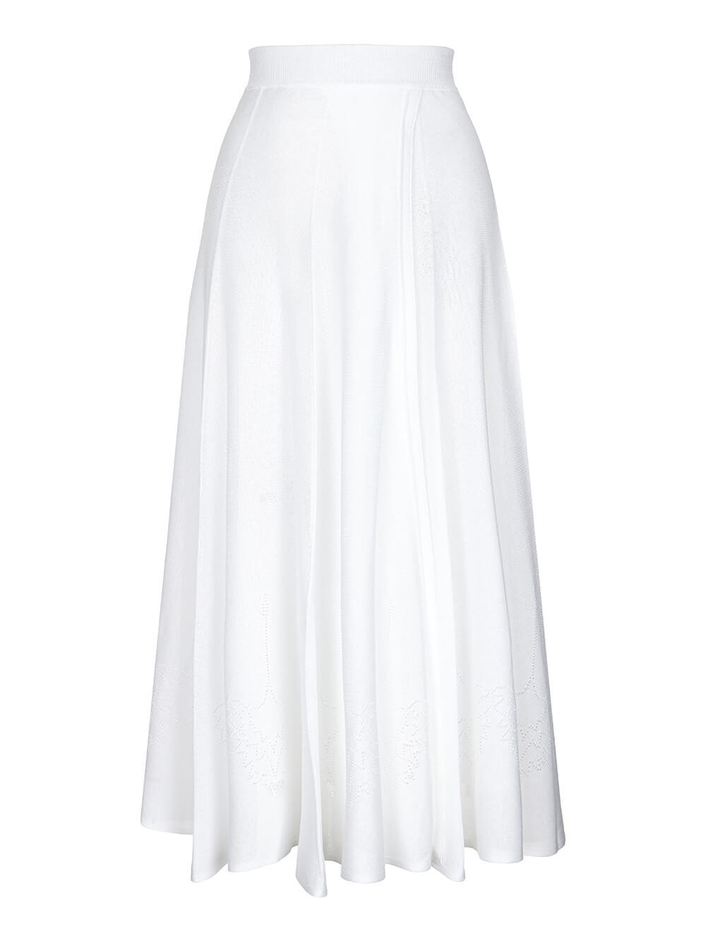 Женская юбка белого цвета из вискозы