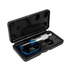 Микрометр КОБАЛЬТ механический, диапазон измерений 0-25 мм, точность 0,01 мм, кейс (919-913)