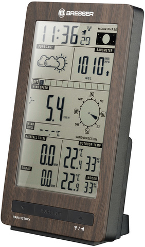Метеостанция Bresser ClimaTemp FW в корпусе под дерево