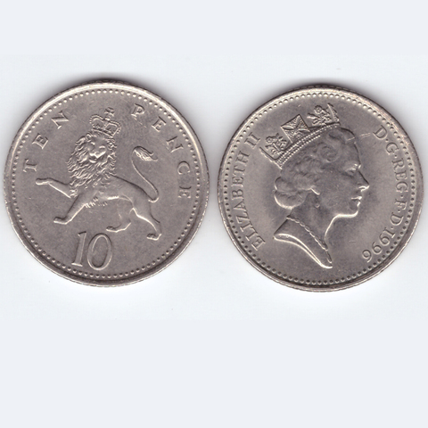 10 пенсов 1996 Великобритания