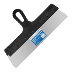 12-1-035 Шпатель фасадный прямой, нержавеющая сталь 0,45мм, пластиковая рукоятка, 350мм (РемоКолор)