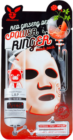 Elizavecca Power Ringer Mask Pack Red Ginseng Deep маска с женьшенем