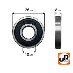 Подшипник шариковый UNITED PARTS 6000-2RS (90-0432)